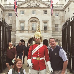 Dad and I made a new friend touring around London.