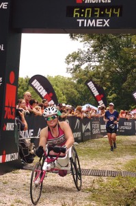 Finish line at Muncie 70.3